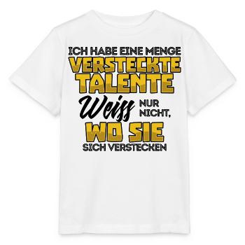 Lustig Witz Cool Statement - Stanley/Stella Kinder T-Shirt MINI CREATOR  - Weiß - Vorne - Maike (125cm)