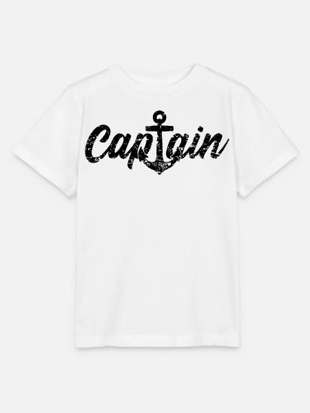 CAPTAIN KAPITÄN - Stanley/Stella Kinder T-Shirt MINI CREATOR  - Weiß