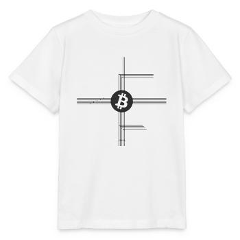 Bitcoin Netzwerk - Stanley/Stella Kinder T-Shirt MINI CREATOR  - Weiß - Vorne - Maike (125cm)