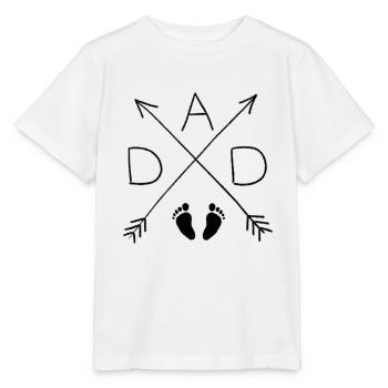 Dad Dad Dad Baby Feet - Stanley/Stella MINI CREATOR Kids’ T-Shirt - white - Front - Maike (125cm)