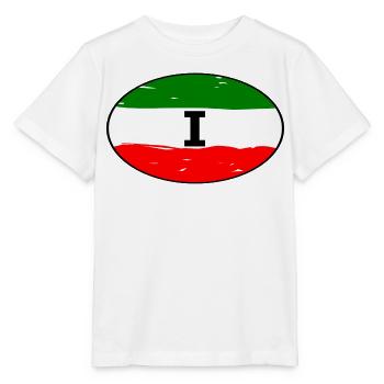 Italien Aufkleber - Stanley/Stella Kinder T-Shirt MINI CREATOR  - Weiß - Vorne - Maike (125cm)