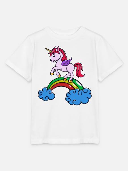 Tier Einhorn - Stanley/Stella Kinder T-Shirt MINI CREATOR - Weiß