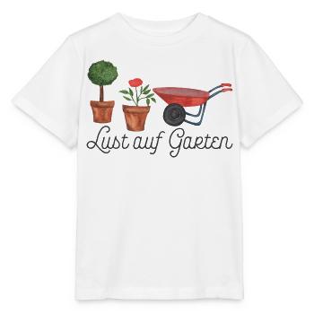 Lust auf Garten - Stanley/Stella Kinder T-Shirt MINI CREATOR  - Weiß - Vorne - Maike (125cm)