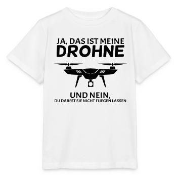 Drohne - Stanley/Stella Kinder T-Shirt MINI CREATOR  - Weiß - Vorne - Maike (125cm)