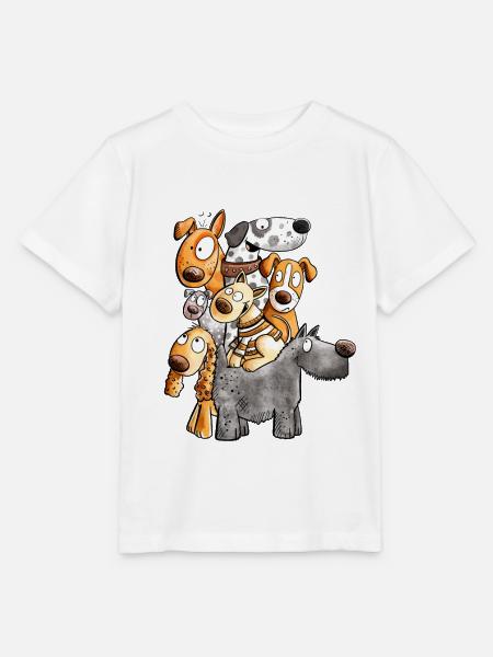 Lustiges Hunde Team I Lustiges Hundemotiv I Hund - Stanley/Stella Kinder T-Shirt MINI CREATOR  - Weiß