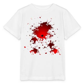 HALLOWEEN KOSTÜM EINSCHLUSSLOCH BLUT - Stanley/Stella Kinder T-Shirt MINI CREATOR  - Weiß - Vorne - Maike (125cm)