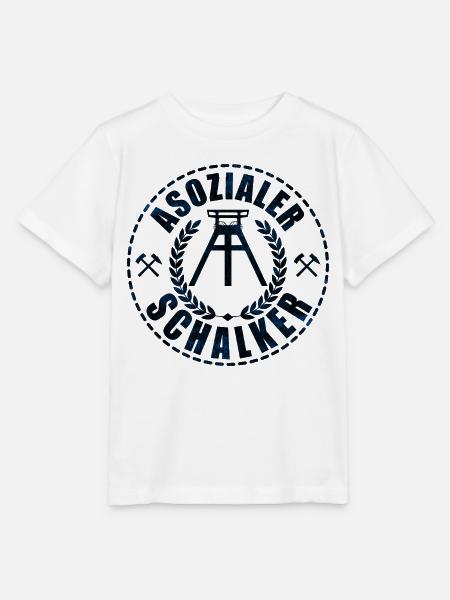 Asozialer Schalker | Gelsenkirchen Schalke - Stanley/Stella Kinder T-Shirt MINI CREATOR  - Weiß
