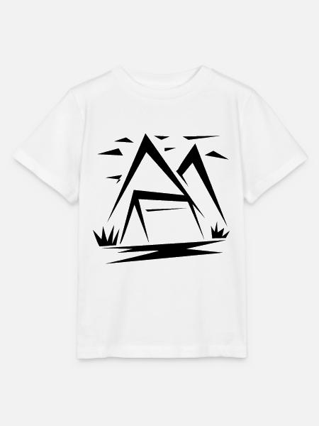 Berg Berge Wandern - Stanley/Stella Kinder T-Shirt MINI CREATOR - Weiß