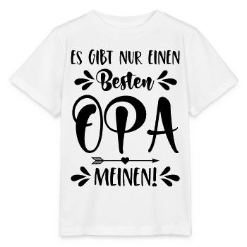 Es gibt nur einen besten Opa - Meinen! - Stanley/Stella Kinder T-Shirt MINI CREATOR  - Weiß - Vorne - Maike (125cm)