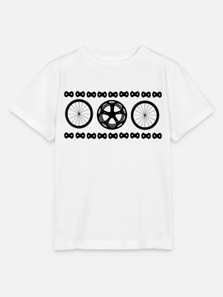 Vélo Vélo Vélo Chaîne de vélo - T-shirt bio MINI CREATOR Stanley/Stella Enfant - blanc