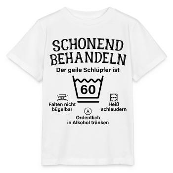 Schonend Behandeln Geiler Schlüpfer 60. Geburtstag - Stanley/Stella Kinder T-Shirt MINI CREATOR  - Weiß - Vorne - Maike (125cm)