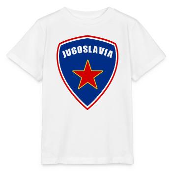 Drapeaux des armoiries de la Yougoslavie - T-shirt bio MINI CREATOR Stanley/Stella Enfant - blanc - Devant - Maike (125cm)