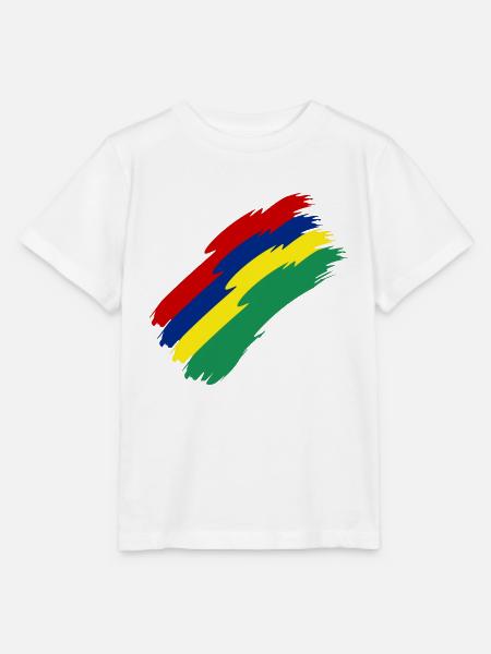 Mauritius Fahne Farben - Stanley/Stella Kinder T-Shirt MINI CREATOR - Weiß