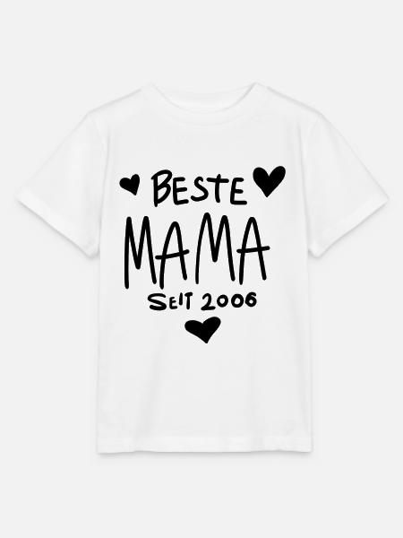Beste Mama seit 2006 - Stanley/Stella Kinder T-Shirt MINI CREATOR  - Weiß