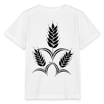 3 ears of corn - Stanley/Stella MINI CREATOR Kids’ T-Shirt - white - Front - Maike (125cm)