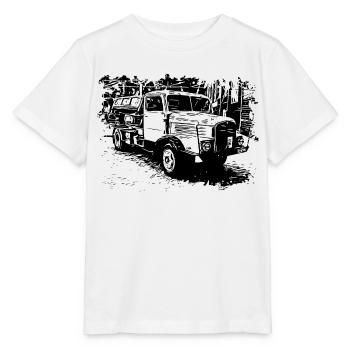 IFA Horch Camion Benne basculante - T-shirt bio MINI CREATOR Stanley/Stella Enfant - blanc - Devant - Maike (125cm)