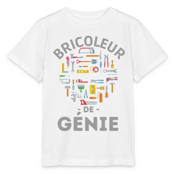 Bricoleur de génie - T-shirt bio MINI CREATOR Stanley/Stella Enfant - blanc - Devant - Maike (125cm)