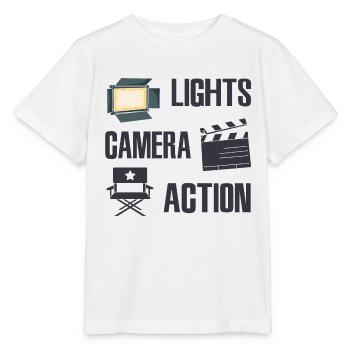 Producteur vidéo - T-shirt bio MINI CREATOR Stanley/Stella Enfant - blanc - Devant - Maike (125cm)