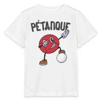 Tenue de pétanque boule pour boule bouler - T-shirt bio MINI CREATOR Stanley/Stella Enfant - blanc - Devant - Maike (125cm)