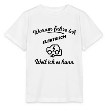 Elektrische Autos - Stanley/Stella Kinder T-Shirt MINI CREATOR  - Weiß - Vorne - Maike (125cm)