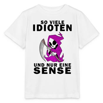 Sensenmann Damen Sarkastisch Provokation - Stanley/Stella Kinder T-Shirt MINI CREATOR  - Weiß - Vorne - Maike (125cm)