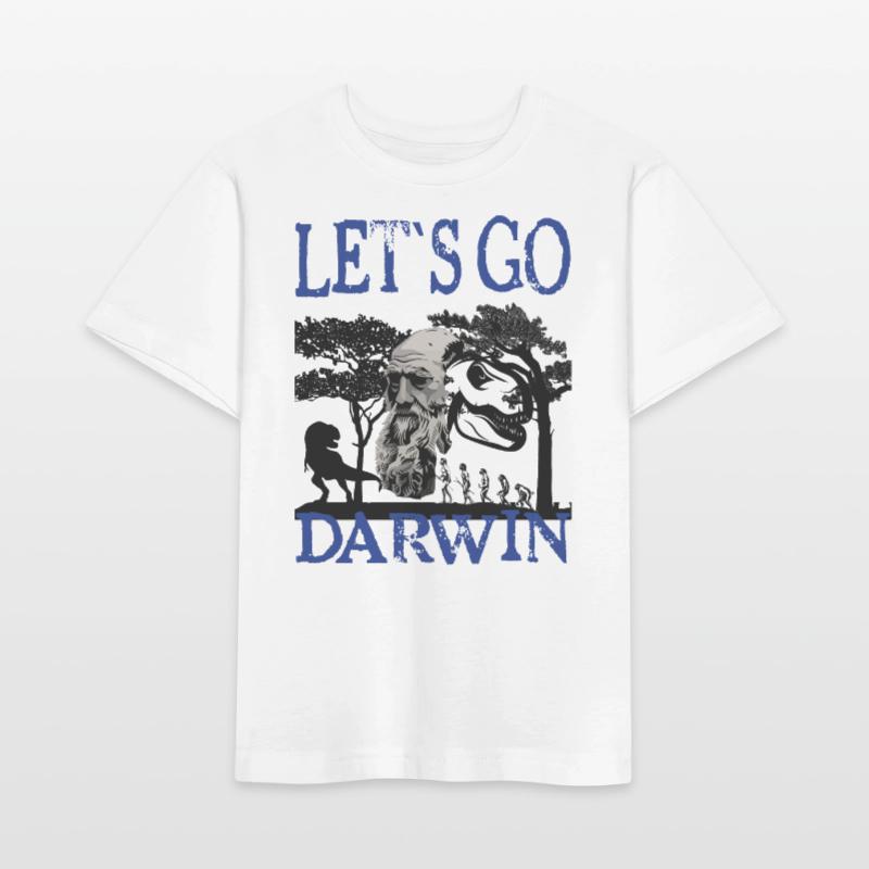 Charles Darwin Evolution textile Geschenkidee Stanley/Stella Kinder T-Shirt MINI CREATOR 