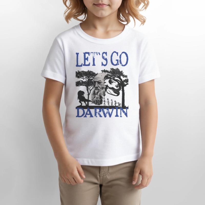 Charles Darwin Evolution textile Geschenkidee Stanley/Stella Kinder T-Shirt MINI CREATOR 