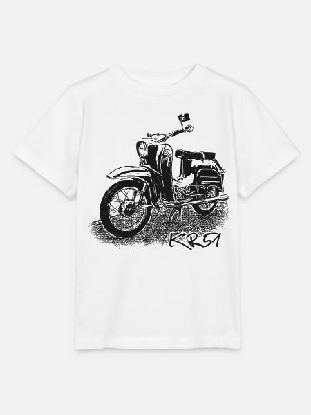 SIMSON Schwalbe KR51 - Stanley/Stella Kinder T-Shirt MINI CREATOR  - Weiß