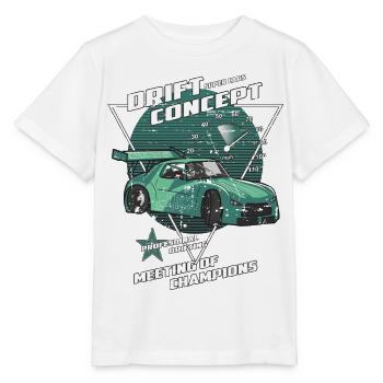 Drift Car - Stanley/Stella MINI CREATOR Kids’ T-Shirt - white - Front - Maike (125cm)