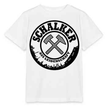 Gelsenkirchen Schalke Leidenschaft Farbe änderbar - Stanley/Stella Kinder T-Shirt MINI CREATOR  - Weiß - Vorne - Maike (125cm)