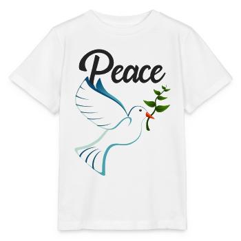 PAIX Colombe de la Paix - T-shirt bio MINI CREATOR Stanley/Stella Enfant - blanc - Devant - Maike (125cm)