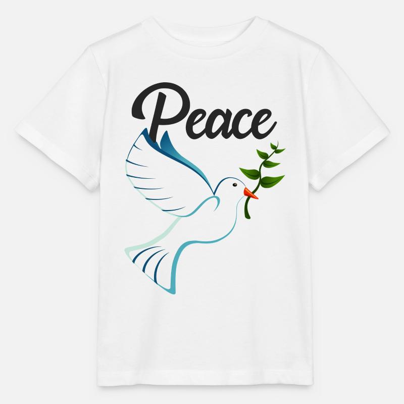 PEACE Friedenstaube - Stanley/Stella Kinder T-Shirt MINI CREATOR  - Weiß