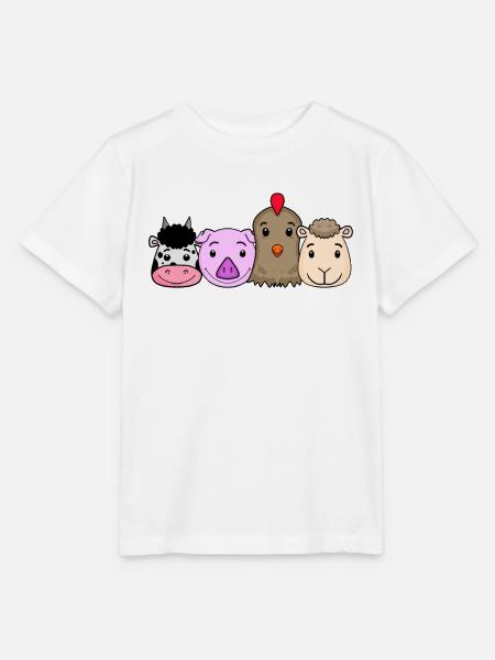 Niedliche Tiere - Stanley/Stella Kinder T-Shirt MINI CREATOR  - Weiß