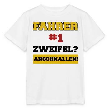 Autoliebhaber Autofahrer Autofahren Auto Statement - Stanley/Stella Kinder T-Shirt MINI CREATOR  - Weiß - Vorne - Maike (125cm)