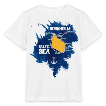 Bornholm Mer Baltique - T-shirt bio MINI CREATOR Stanley/Stella Enfant - blanc - Devant - Maike (125cm)