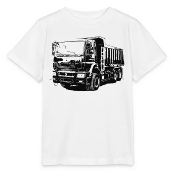 KAMAZ - КАМАЗ benne basculante - T-shirt bio MINI CREATOR Stanley/Stella Enfant - blanc - Devant - Maike (125cm)