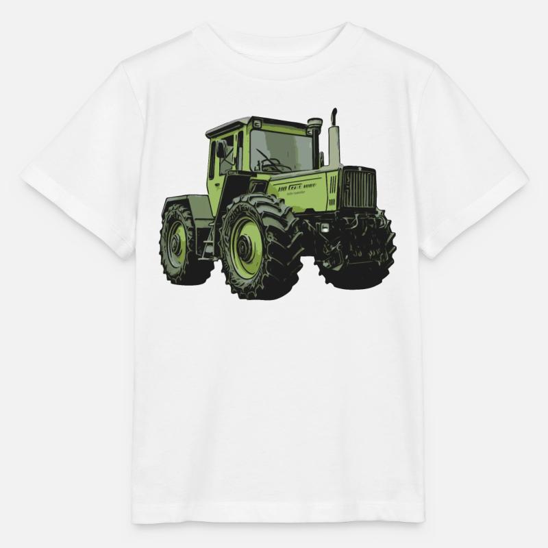 Tracteur MB trac 1800 intercooler - T-shirt bio MINI CREATOR Stanley/Stella Enfant - blanc