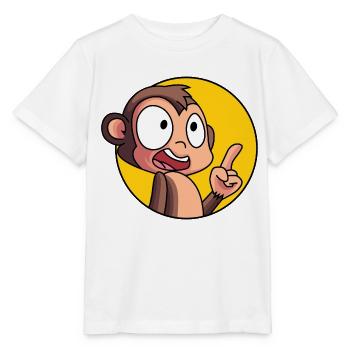 Singe intelligent - T-shirt bio MINI CREATOR Stanley/Stella Enfant - blanc - Devant - Maike (125cm)