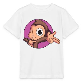 Cheeky monkey - Stanley/Stella MINI CREATOR Kids’ T-Shirt - white - Front - Maike (125cm)