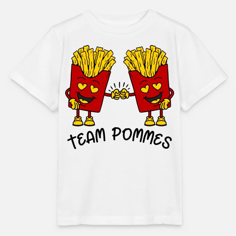Team Pommes - Stanley/Stella Kinder T-Shirt MINI CREATOR  - Weiß