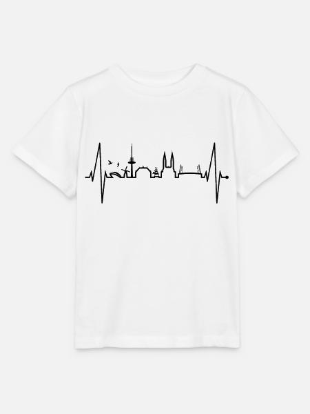 Bremen Skyline Bremer Herzschlag Fan Herz Liebe - Stanley/Stella Kinder T-Shirt MINI CREATOR  - Weiß