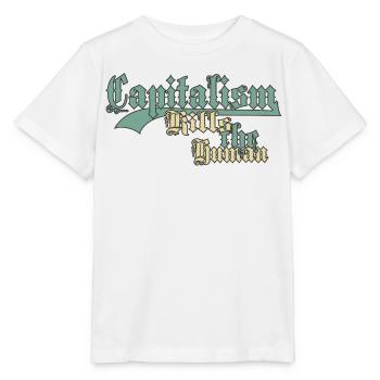 Capitalism Kills the Human - Stanley/Stella MINI CREATOR Kids’ T-Shirt - white - Front - Maike (125cm)