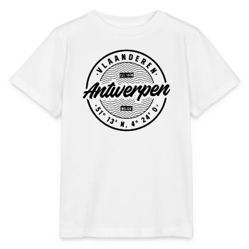 Antwerp Retro Badge - Stanley/Stella MINI CREATOR Kids’ T-Shirt - white - Front - Maike (125cm)