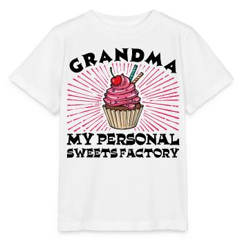 Cool Humorous Grandma Statement Grandmother Grandchild - Stanley/Stella MINI CREATOR Kids’ T-Shirt - white - Front - Maike (125cm)