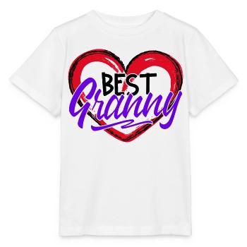 Déclaration de grand-mère Grand-mère Meilleure grand-mère Grand-mère préférée - T-shirt bio MINI CREATOR Stanley/Stella Enfant - blanc - Devant - Maike (125cm)