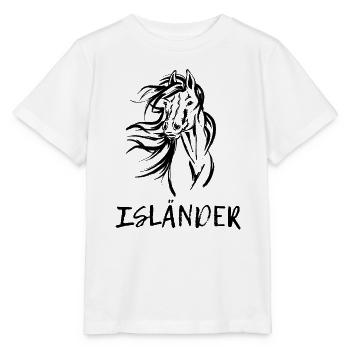 Chevaux islandais Chevaux Chevaux islandais Amour Dire - T-shirt bio MINI CREATOR Stanley/Stella Enfant - blanc - Devant - Maike (125cm)