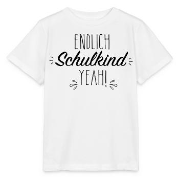 Endlich Schulkind yeah - Stanley/Stella Kinder T-Shirt MINI CREATOR  - Weiß - Vorne - Maike (125cm)