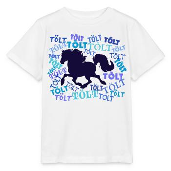 Horse Fool Saying Horses Tölt Icelandic Horses - Stanley/Stella MINI CREATOR Kids’ T-Shirt - white - Front - Maike (125cm)
