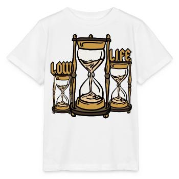 Low Life Hourglass - Stanley/Stella MINI CREATOR Kids’ T-Shirt - white - Front - Maike (125cm)