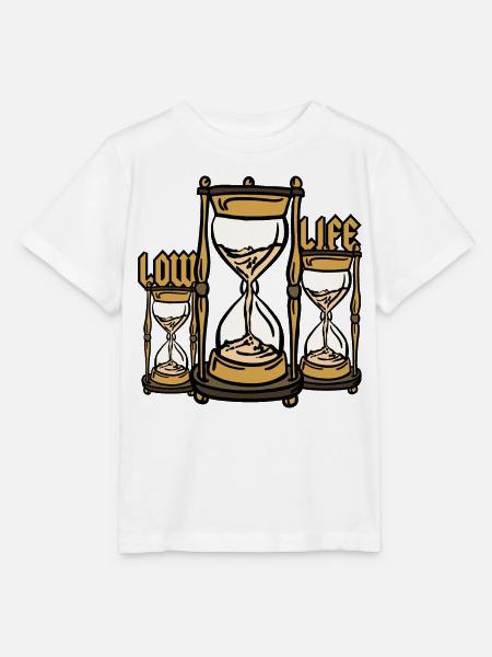 Sanduhr Low Life - Stanley/Stella Kinder T-Shirt MINI CREATOR - Weiß